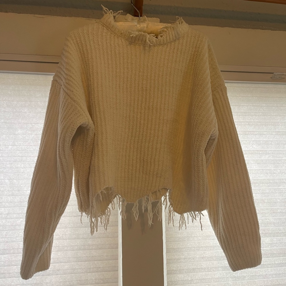Dress Forum Cropped White Sweater